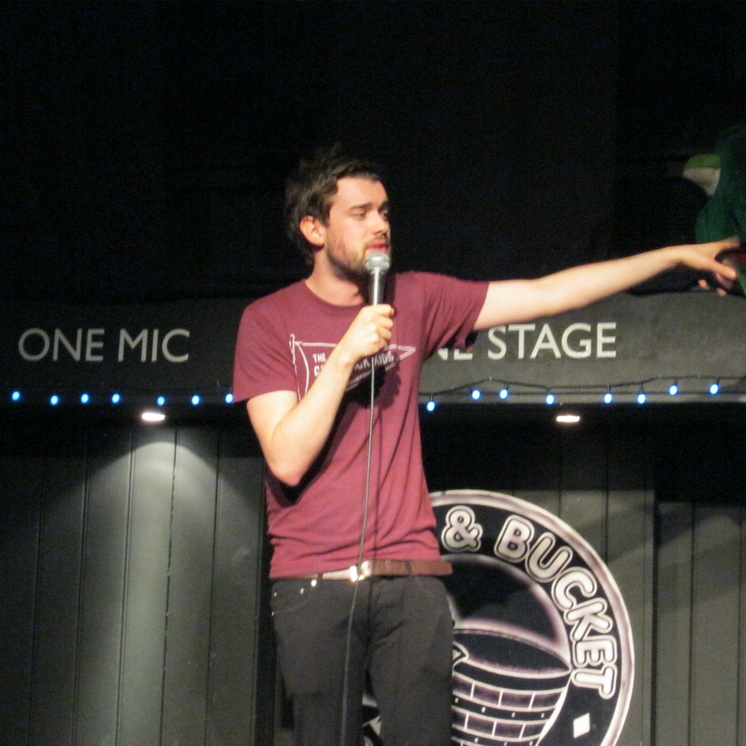 Jack Whitehall warms up for nBeat The Frog in 2015!