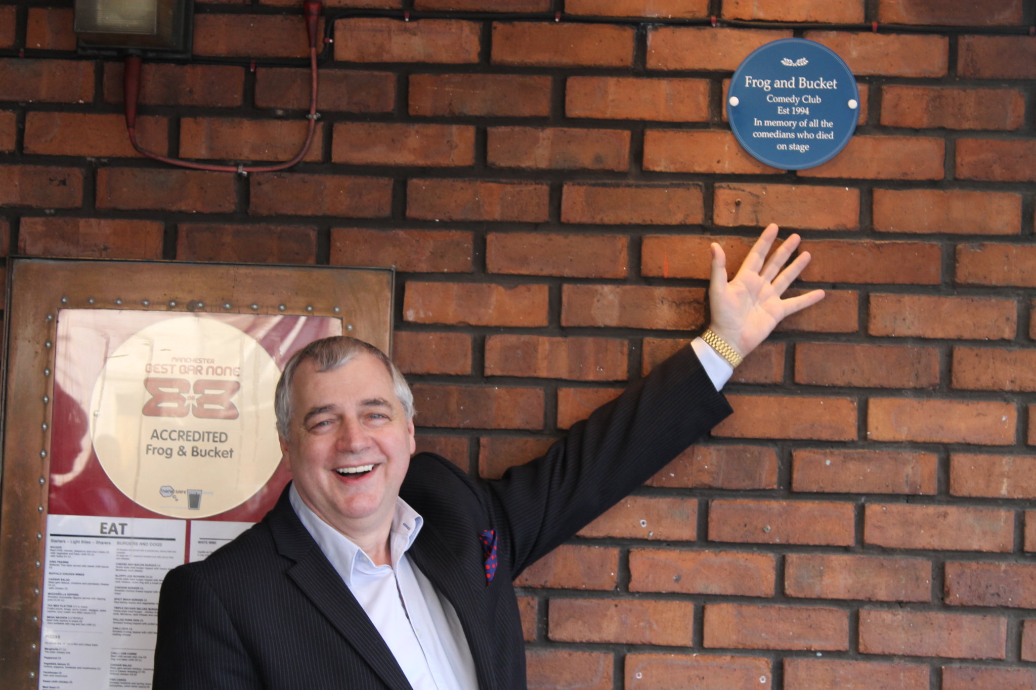 David Perkin and our new plaque! 2015
